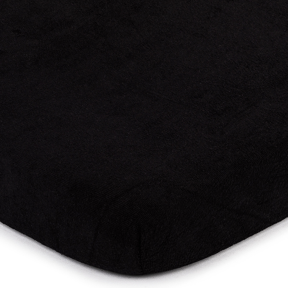 Posteľná plachta jersey čierna TiaHome 180x200cm