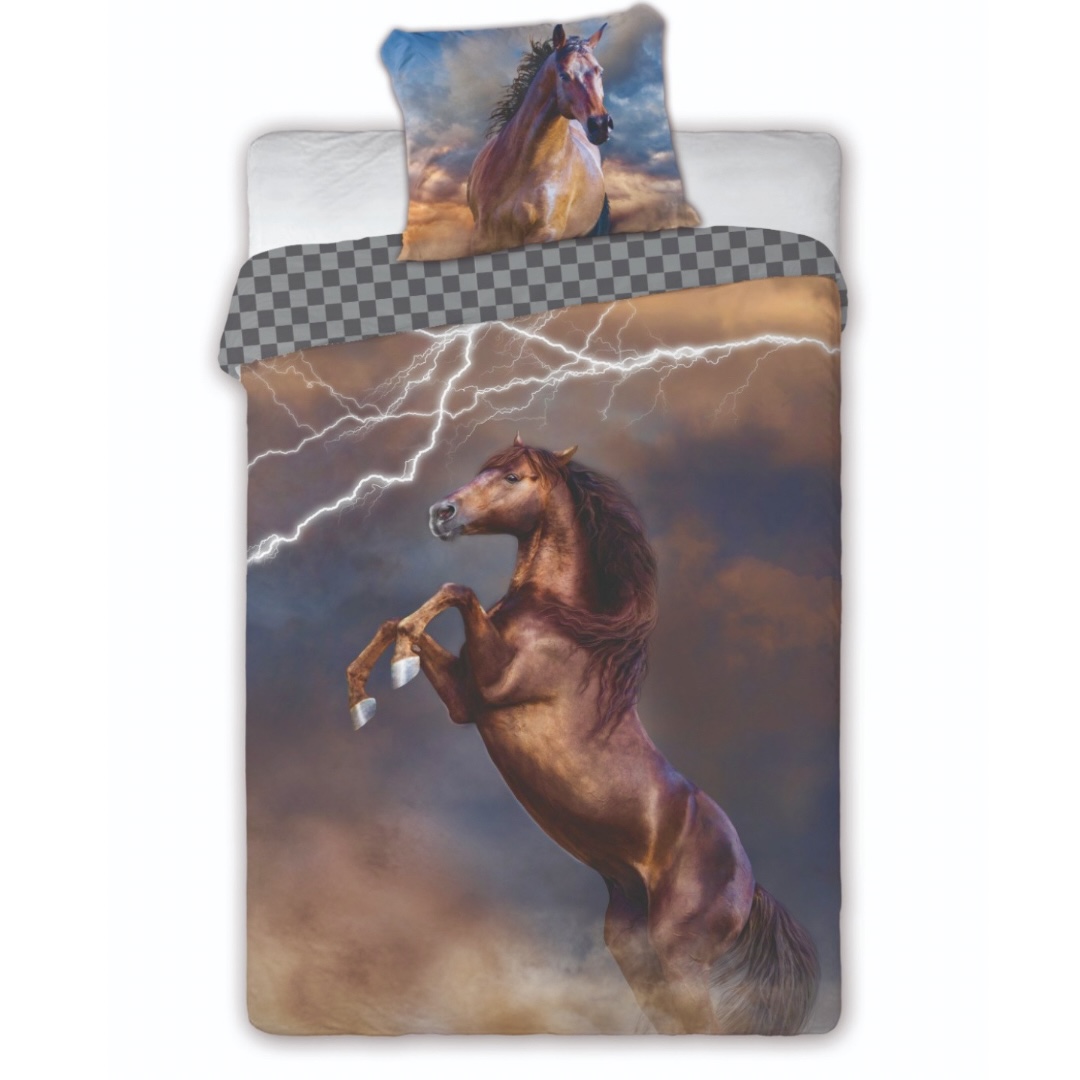 Obliečky bavlnené Deluxe 3D Kone 200x140cm+90x70cm Faro