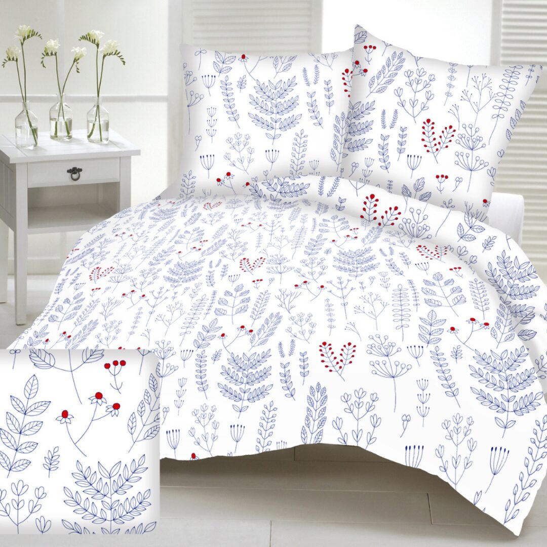 Obliečky flanelové Rimini 200x140cm+90x70cm TiaHome